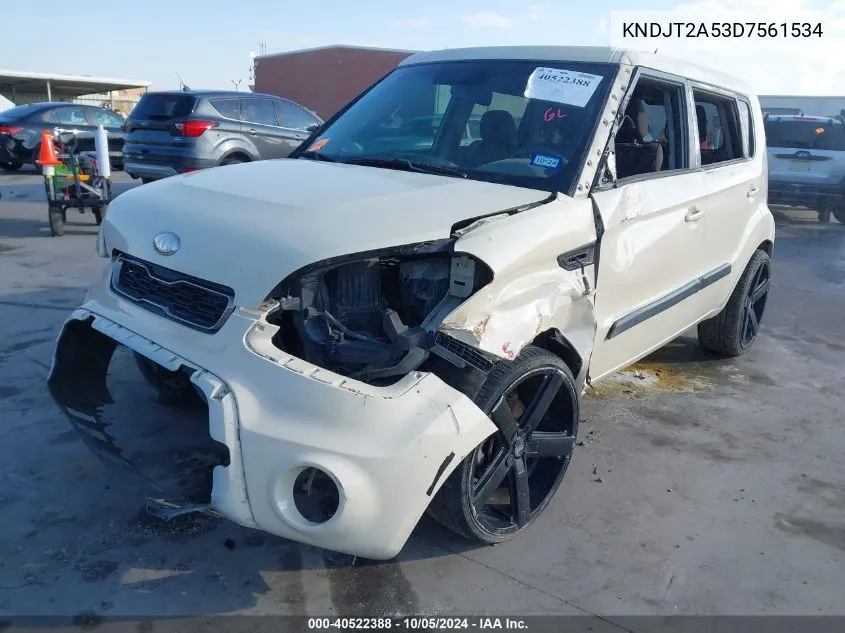 2013 Kia Soul VIN: KNDJT2A53D7561534 Lot: 40522388