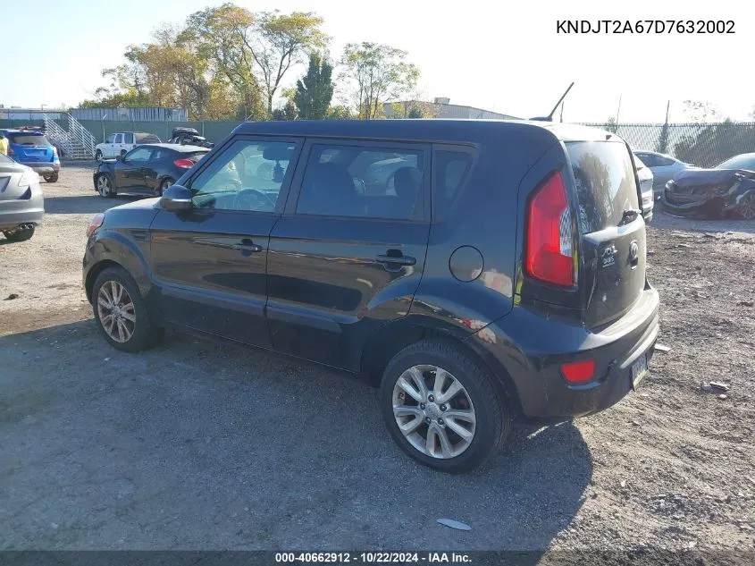 2013 Kia Soul + VIN: KNDJT2A67D7632002 Lot: 40662912