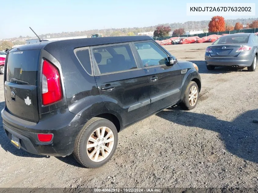 2013 Kia Soul + VIN: KNDJT2A67D7632002 Lot: 40662912