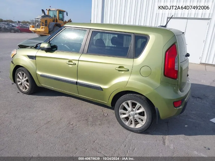 2013 Kia Soul + VIN: KNDJT2A64D7492006 Lot: 40678639