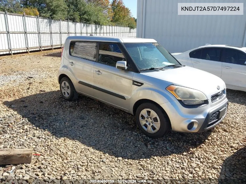 2013 Kia Soul VIN: KNDJT2A57D7497224 Lot: 40690159