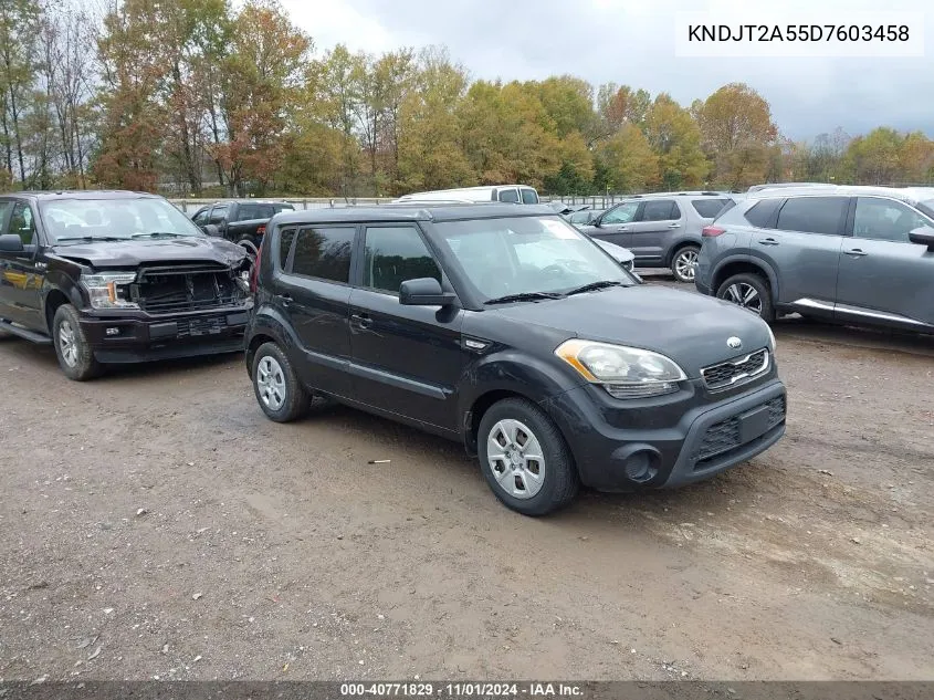 2013 Kia Soul VIN: KNDJT2A55D7603458 Lot: 40771829