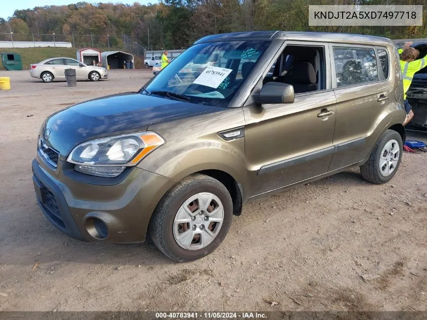 2013 Kia Soul VIN: KNDJT2A5XD7497718 Lot: 40783941