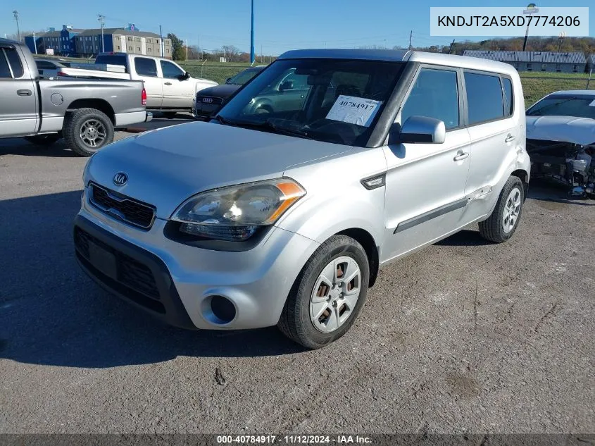 2013 Kia Soul VIN: KNDJT2A5XD7774206 Lot: 40784917