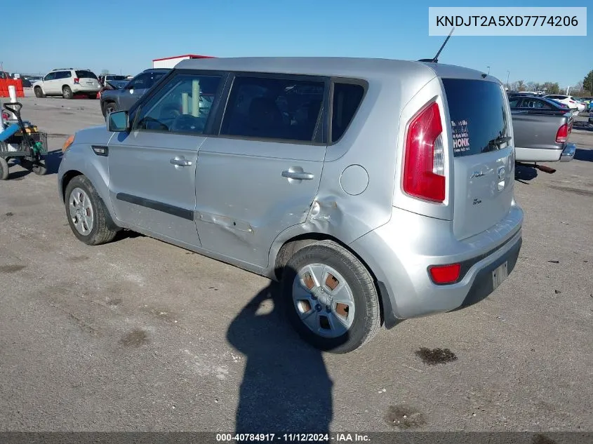 2013 Kia Soul VIN: KNDJT2A5XD7774206 Lot: 40784917