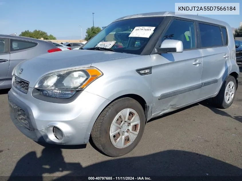 2013 Kia Soul VIN: KNDJT2A55D7566184 Lot: 40797685