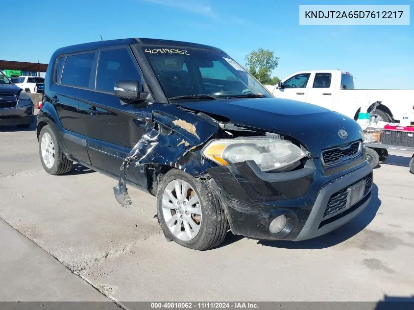 2013 Kia Soul + VIN: KNDJT2A65D7612217 Lot: 40818062