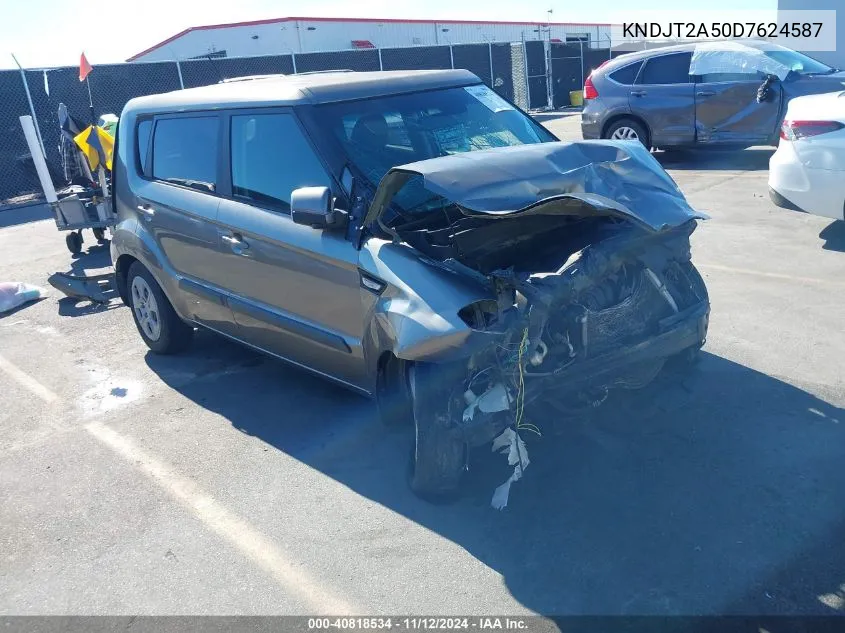 2013 Kia Soul VIN: KNDJT2A50D7624587 Lot: 40818534