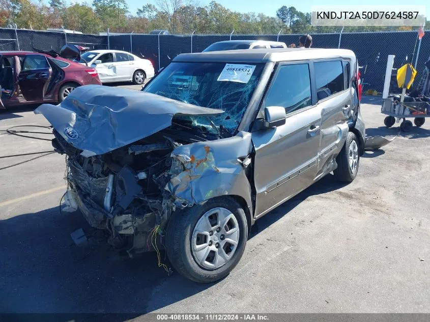 2013 Kia Soul VIN: KNDJT2A50D7624587 Lot: 40818534