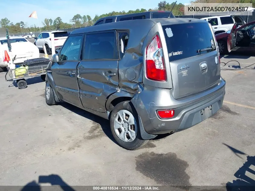 2013 Kia Soul VIN: KNDJT2A50D7624587 Lot: 40818534