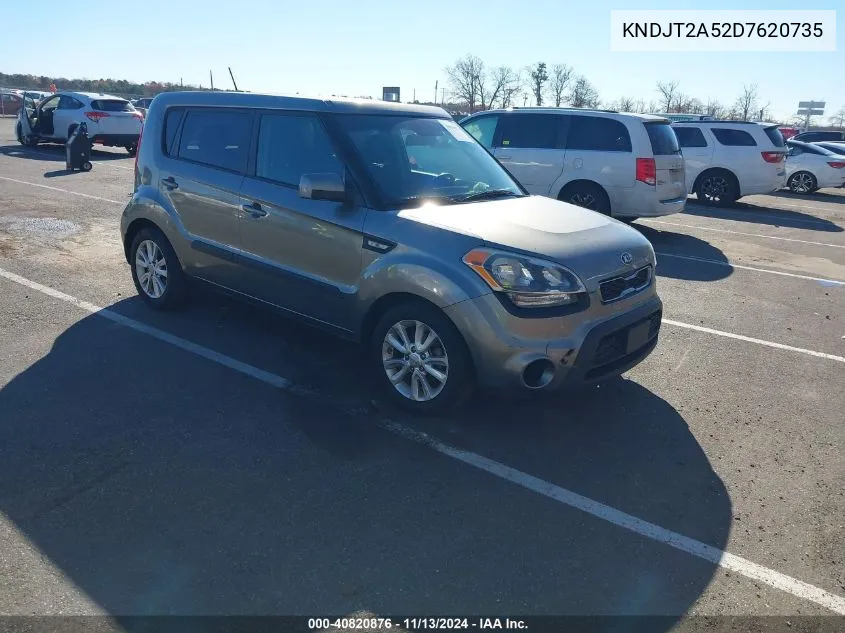 2013 Kia Soul VIN: KNDJT2A52D7620735 Lot: 40820876