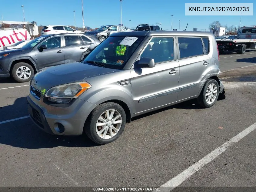 2013 Kia Soul VIN: KNDJT2A52D7620735 Lot: 40820876