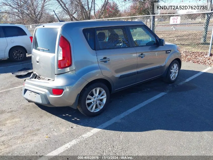 2013 Kia Soul VIN: KNDJT2A52D7620735 Lot: 40820876