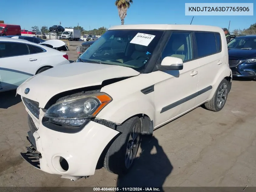 2013 Kia Soul ! VIN: KNDJT2A63D7765906 Lot: 40846015