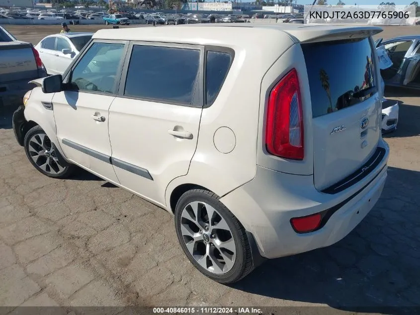 2013 Kia Soul ! VIN: KNDJT2A63D7765906 Lot: 40846015