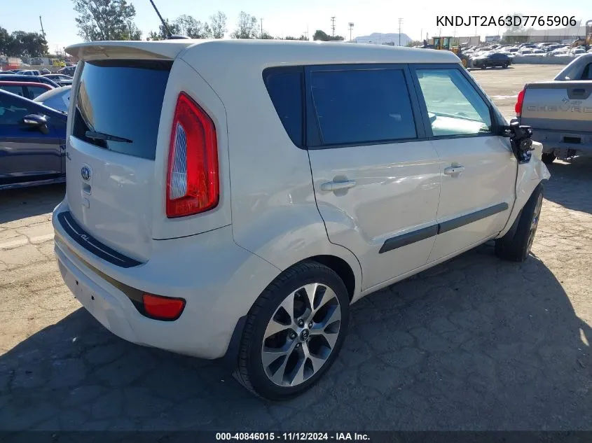 2013 Kia Soul ! VIN: KNDJT2A63D7765906 Lot: 40846015