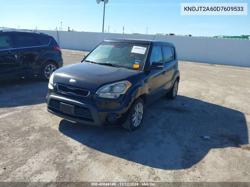 2013 Kia Soul + VIN: KNDJT2A60D7609533 Lot: 40846149