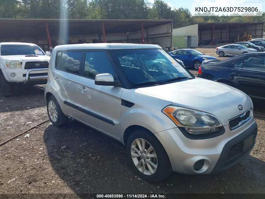 2013 Kia Soul + VIN: KNDJT2A63D7529806 Lot: 40853598