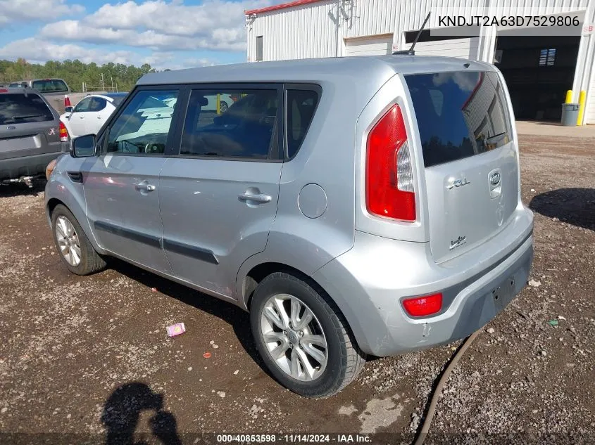 2013 Kia Soul + VIN: KNDJT2A63D7529806 Lot: 40853598