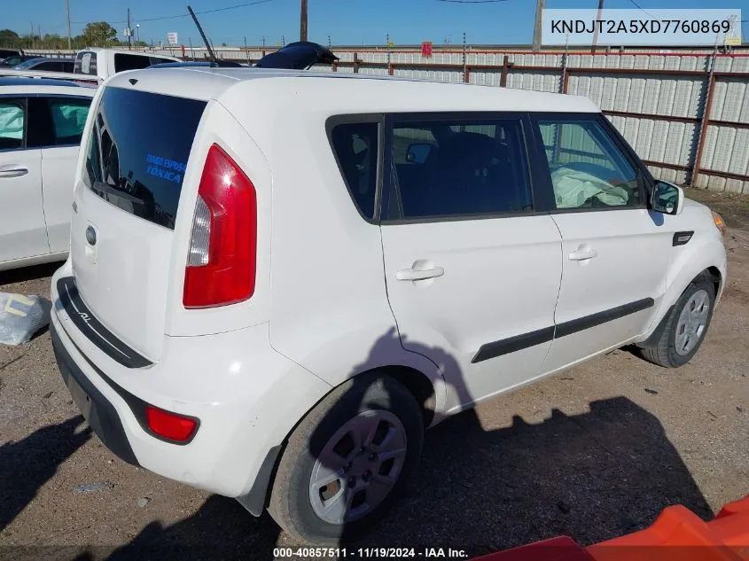 2013 Kia Soul VIN: KNDJT2A5XD7760869 Lot: 40857511