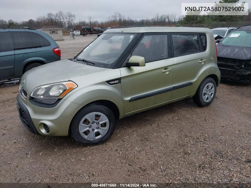 2013 Kia Soul VIN: KNDJT2A58D7529002 Lot: 40871660