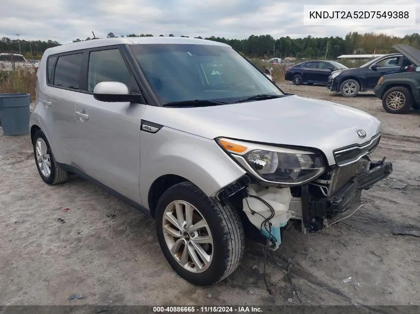 2013 Kia Soul VIN: KNDJT2A52D7549388 Lot: 40886665