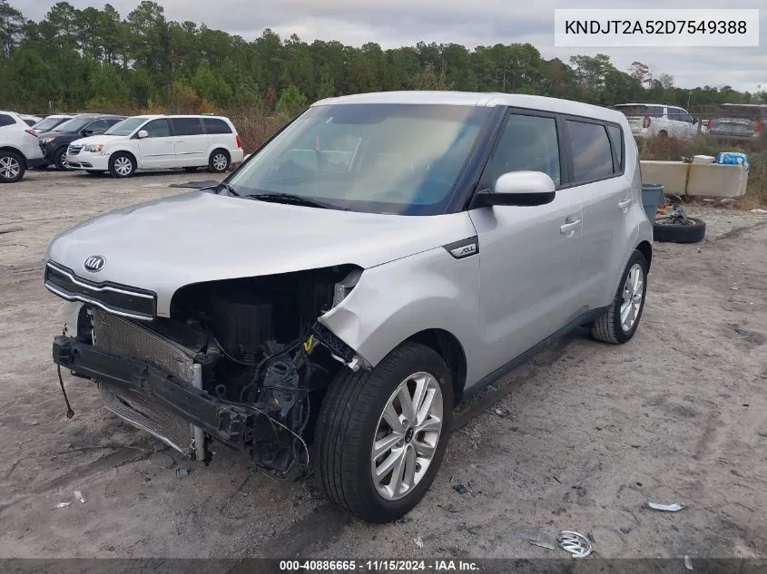 2013 Kia Soul VIN: KNDJT2A52D7549388 Lot: 40886665