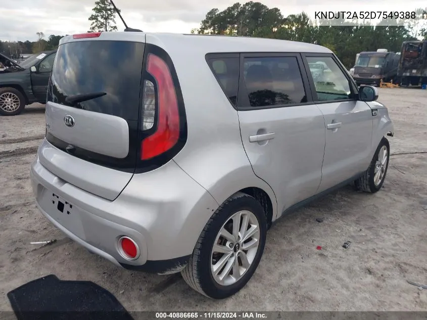 2013 Kia Soul VIN: KNDJT2A52D7549388 Lot: 40886665