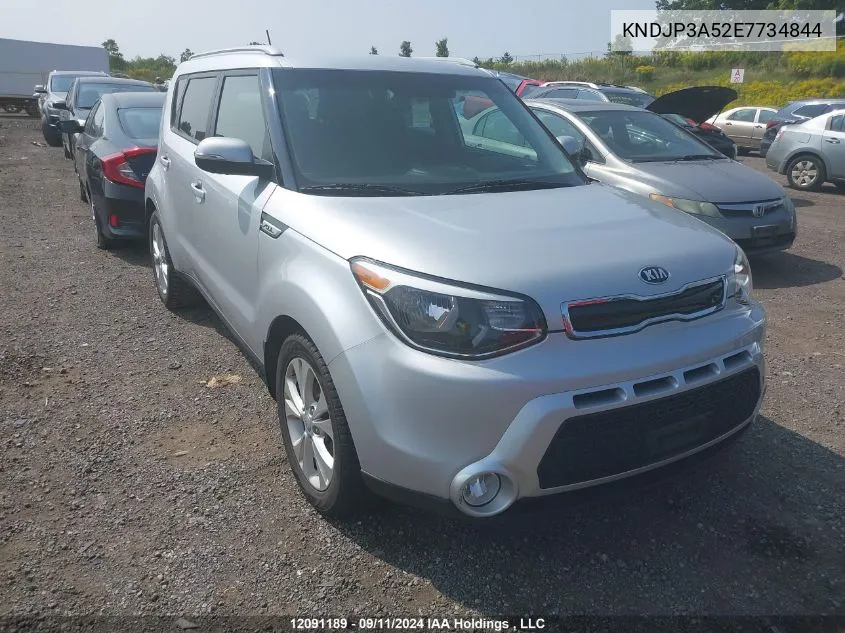 2014 Kia Soul VIN: KNDJP3A52E7734844 Lot: 12091189