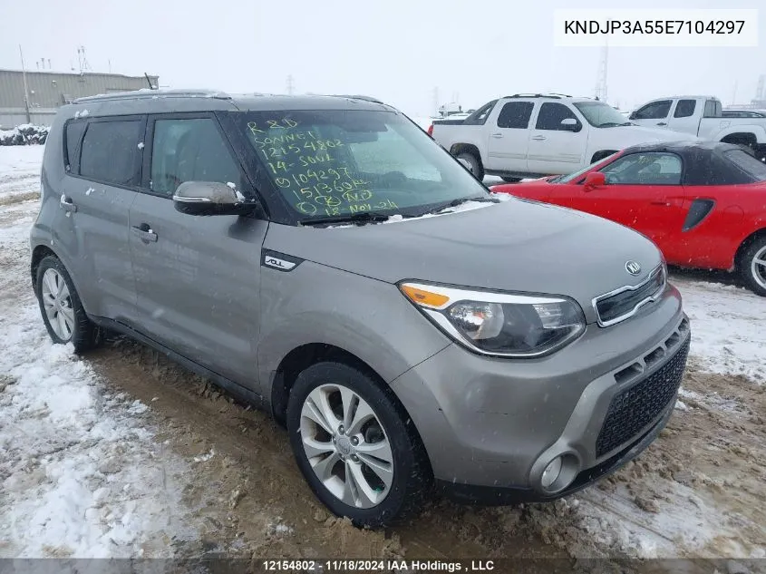 2014 Kia Soul VIN: KNDJP3A55E7104297 Lot: 12154802