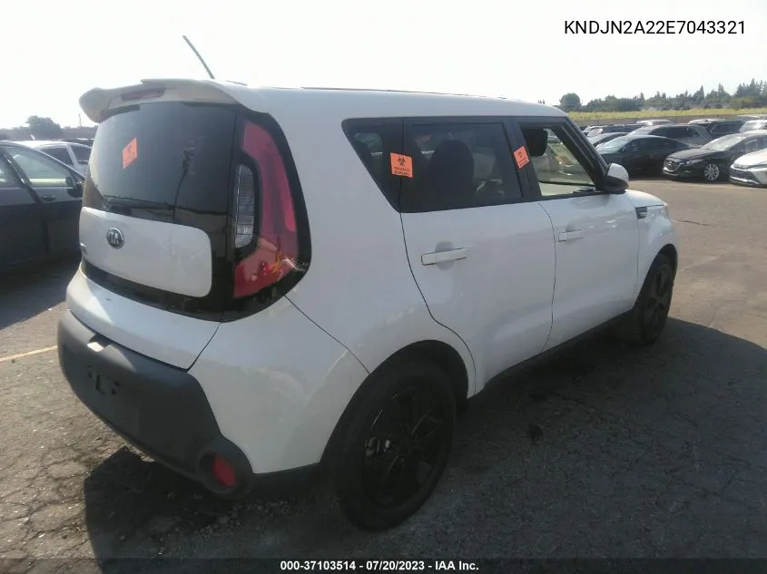 KNDJN2A22E7043321 2014 Kia Soul !