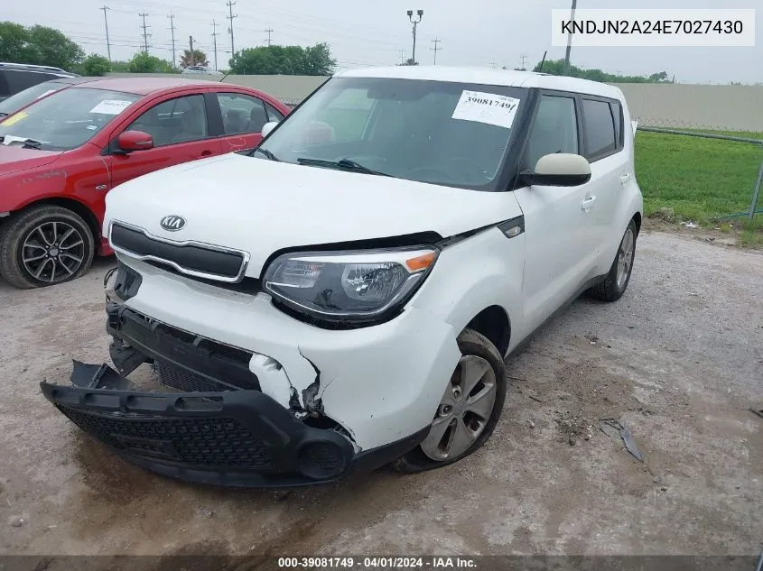 KNDJN2A24E7027430 2014 Kia Soul