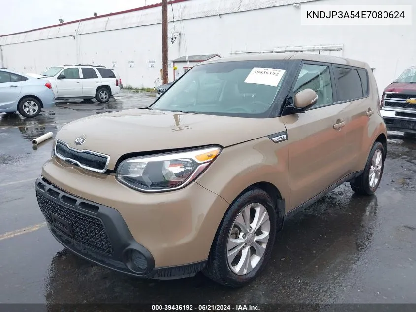 2014 Kia Soul + VIN: KNDJP3A54E7080624 Lot: 39436192