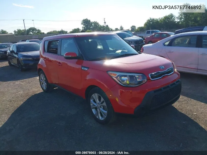 2014 Kia Soul + VIN: KNDJP3A57E7746892 Lot: 39578003