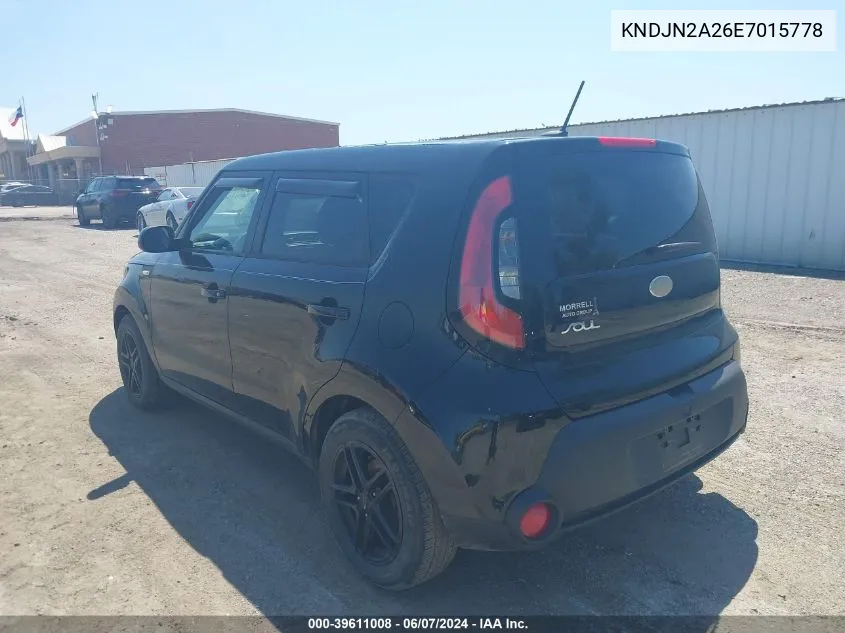 KNDJN2A26E7015778 2014 Kia Soul