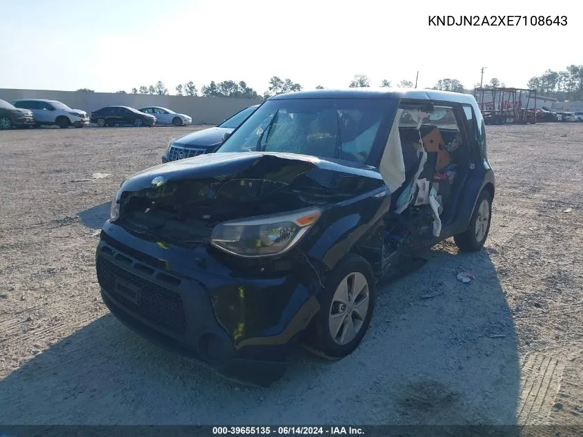 KNDJN2A2XE7108643 2014 Kia Soul