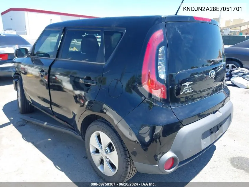 KNDJN2A28E7051701 2014 Kia Soul