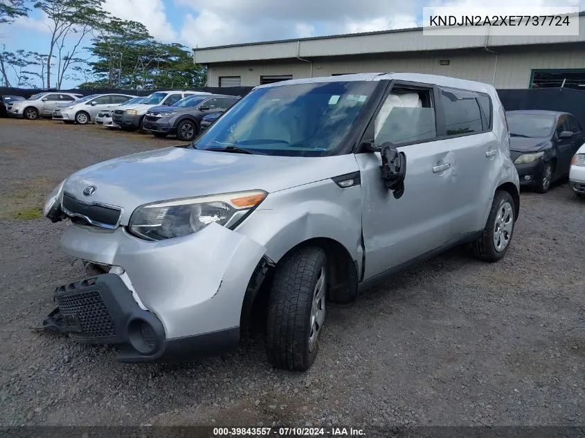 2014 Kia Soul VIN: KNDJN2A2XE7737724 Lot: 39843557