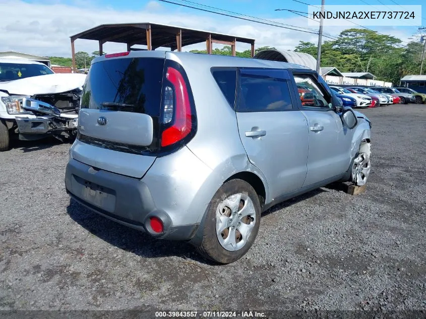 2014 Kia Soul VIN: KNDJN2A2XE7737724 Lot: 39843557