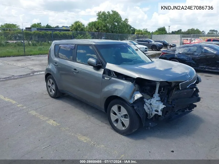 KNDJN2A24E7086736 2014 Kia Soul