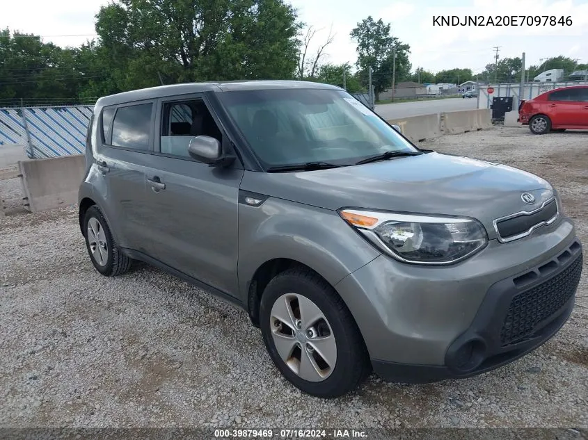 KNDJN2A20E7097846 2014 Kia Soul