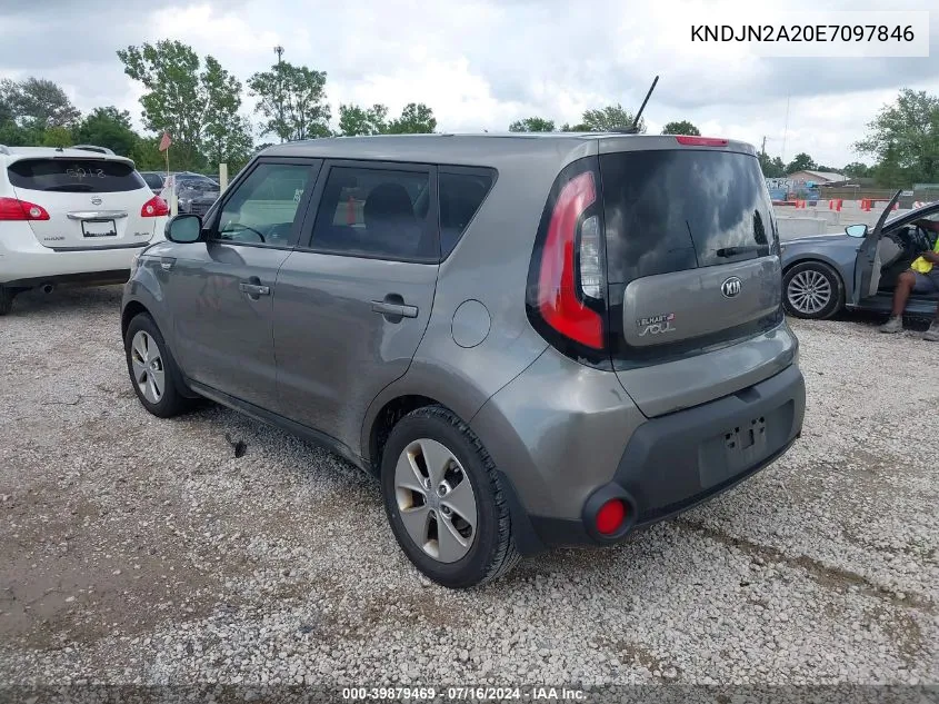 2014 Kia Soul VIN: KNDJN2A20E7097846 Lot: 39879469