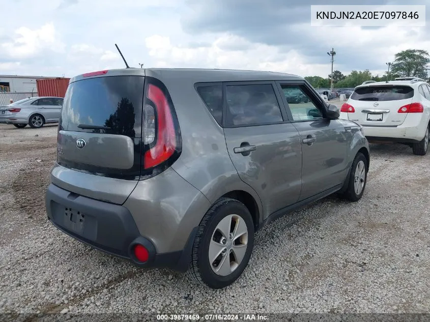 KNDJN2A20E7097846 2014 Kia Soul