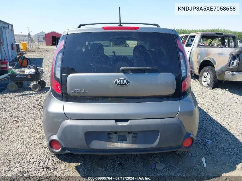 2014 Kia Soul + VIN: KNDJP3A5XE7058658 Lot: 39895764