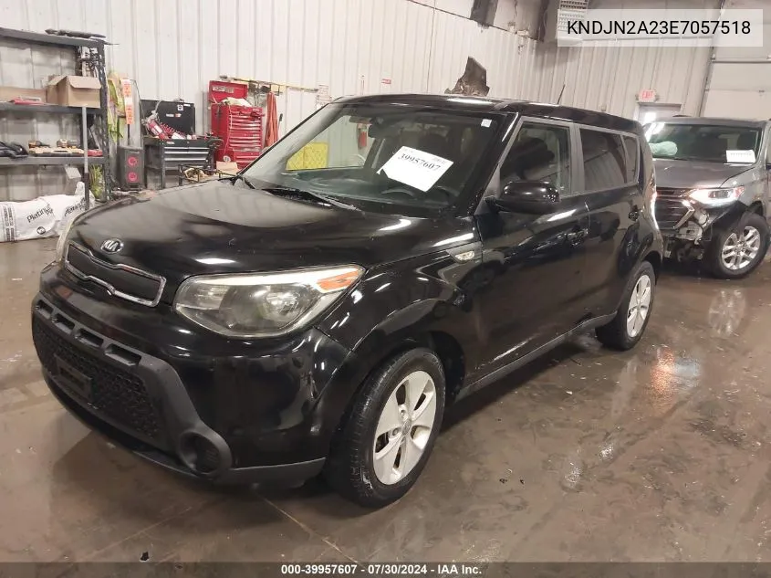 2014 Kia Soul VIN: KNDJN2A23E7057518 Lot: 39957607