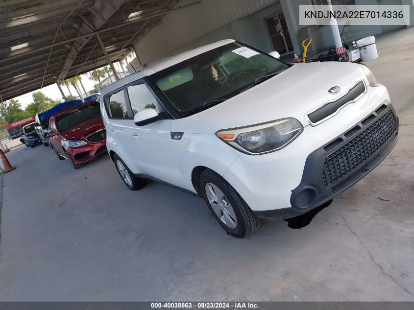 2014 Kia Soul VIN: KNDJN2A22E7014336 Lot: 40038863