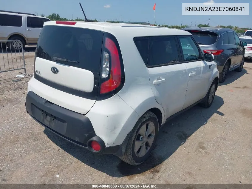 2014 Kia Soul VIN: KNDJN2A23E7060841 Lot: 40048869