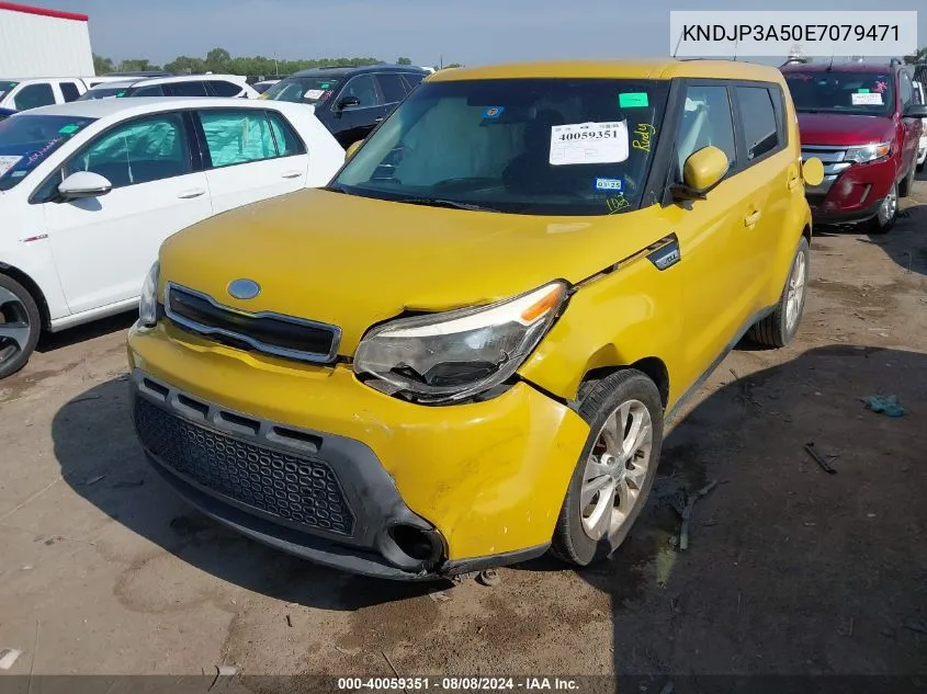 2014 Kia Soul + VIN: KNDJP3A50E7079471 Lot: 40059351