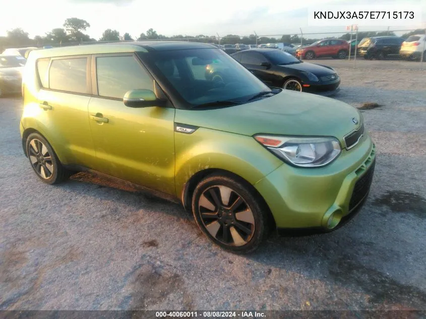 2014 Kia Soul ! VIN: KNDJX3A57E7715173 Lot: 40060011