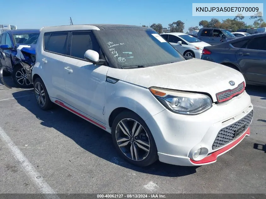 2014 Kia Soul + VIN: KNDJP3A50E7070009 Lot: 40062127